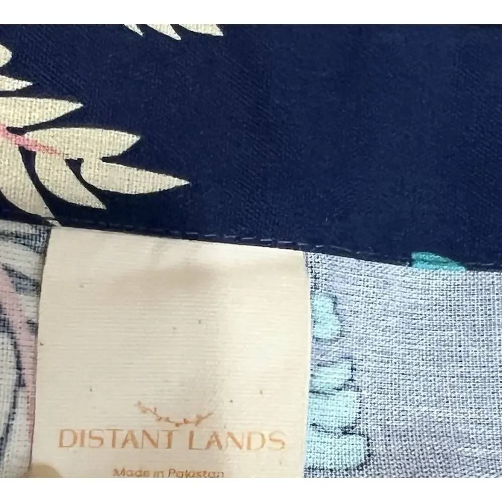 Distant Lands Tropical Palms Cheetah Safari Mod Print Shower Curtain 68x68